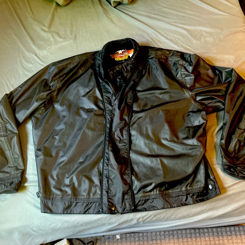 Harley-Davidson Black Windbreaker Jacket